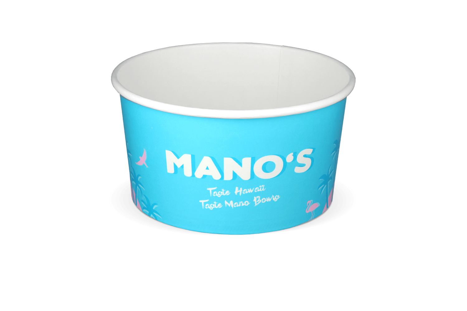 takeaware.nl Salade bowl 1000ml Ø148mm wit - MANO'S custom