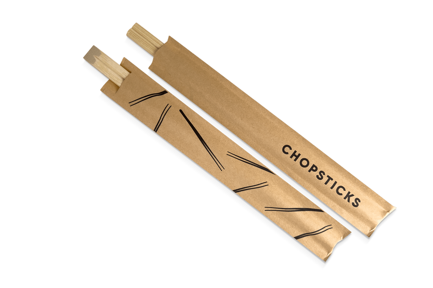 Bamboo chopsticks 21cm in case 100% FSC® BIO