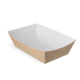 Chips tray A9 kraft/white BIO