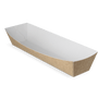 Sausage trays A16 kraft/white BIO