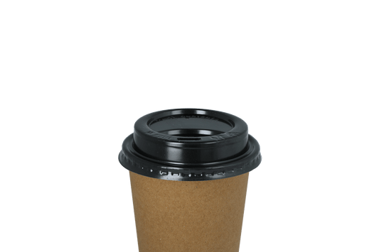 Coffee cup lids black Ø70mm