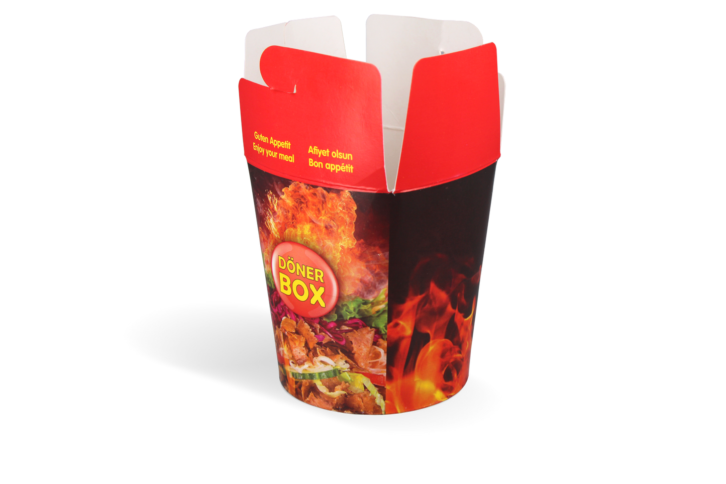 takeaware.nl Wok to go bekers Döner box 16oz 400ml karton