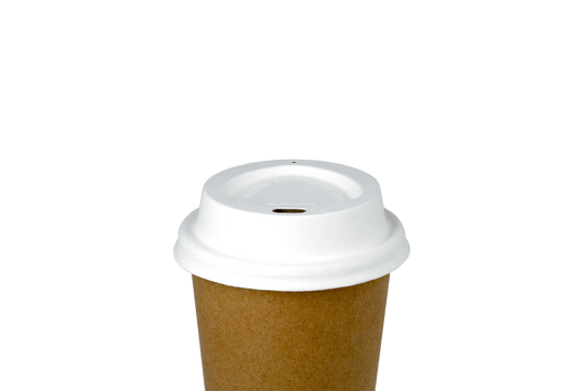 Coffee cup lids Ø73mm sugarcane BIO
