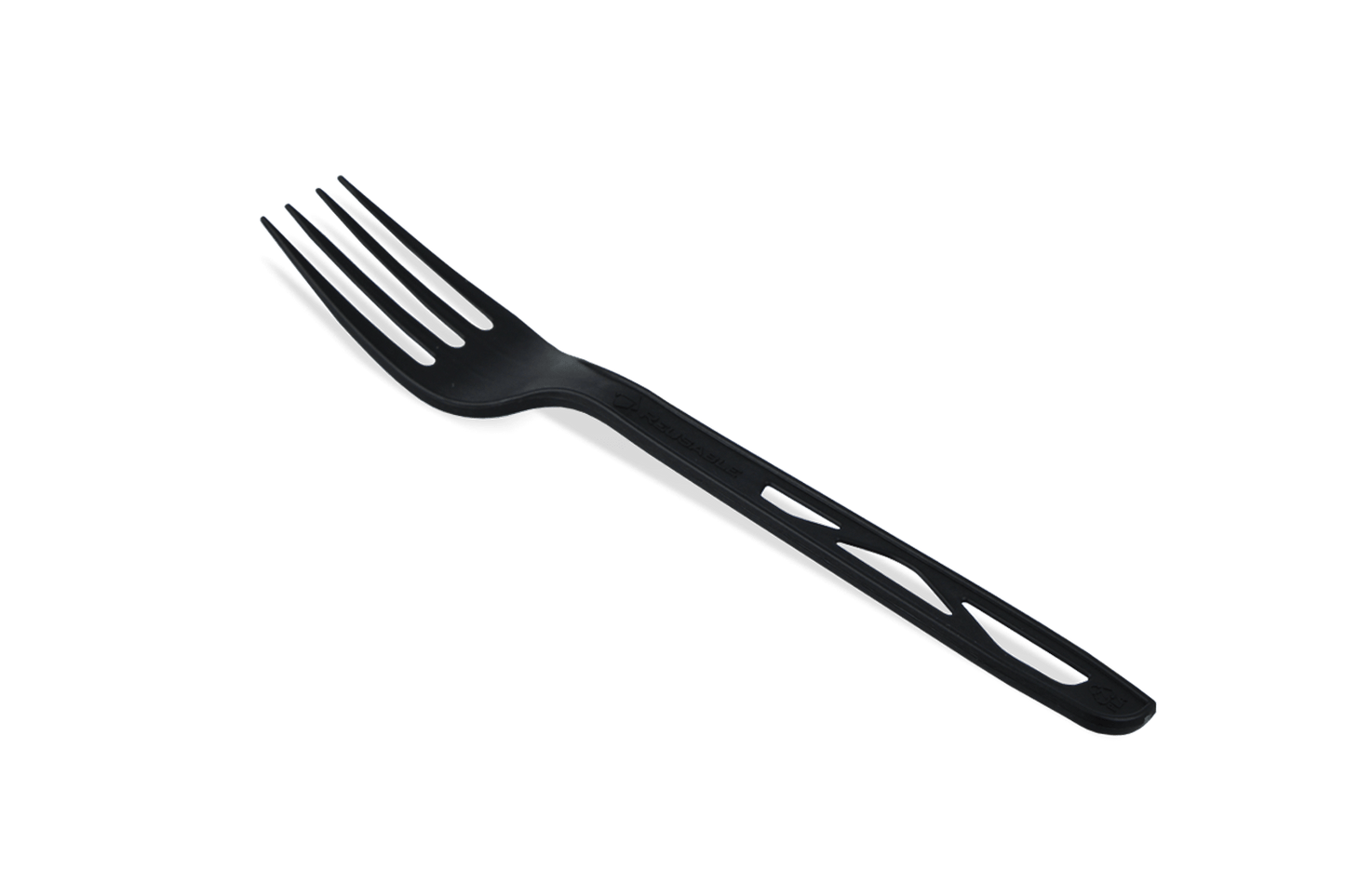 Reusable black fork 170mm CPLA BIO