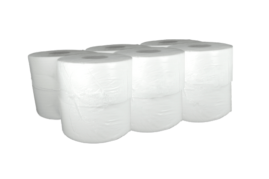 Toilet paper Jumbo Mini cellulose 2 ply 12x150meter