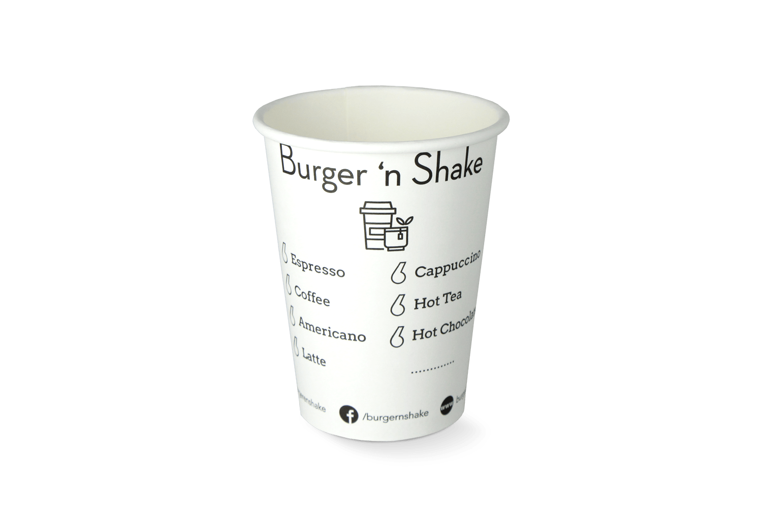 takeaware.nl Koffiebekers Koffiebeker 360cc - BurgerNShake custom