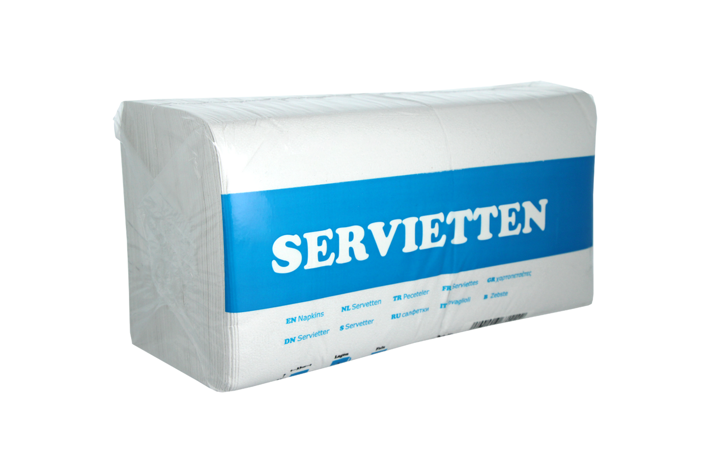 takeaware.nl Servetten Servet 1 laags 1/4 vouw 33x33cm papier wit BIO