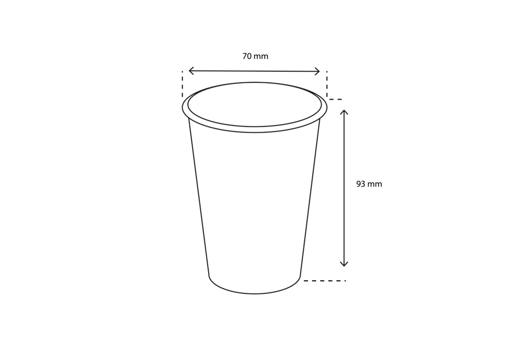 takeaware.nl Koffiebekers Koffiebeker 180cc 7.5oz Ø70mm Kraft