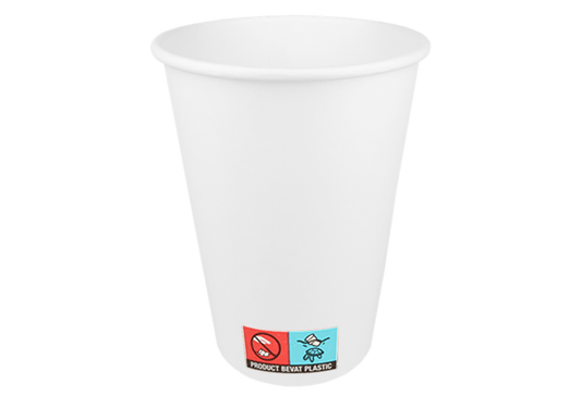 Coffee cup 360cc 12oz Ø90mm cardboard white
