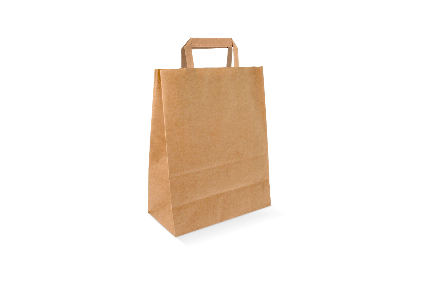 takeaware.nl Papieren tassen Papieren draagtassen Klein Bruin 22+10x28cm gerecycled