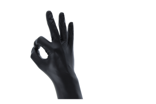 Gloves Vitrile Cat III Black Size XL